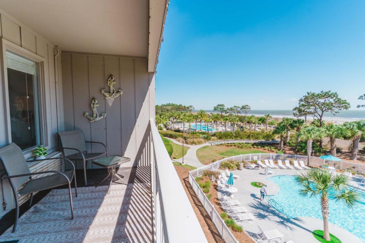 Stunning Views!!-Oceanfront Villa-Heated Pool-Private Balcony-Tiki Bar-Walk To Coligny Plaza Hilton Head Island Esterno foto